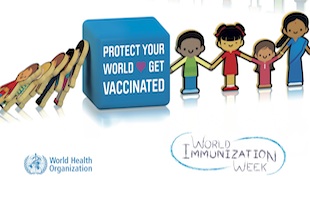 Imunizācijas nedēļas logo