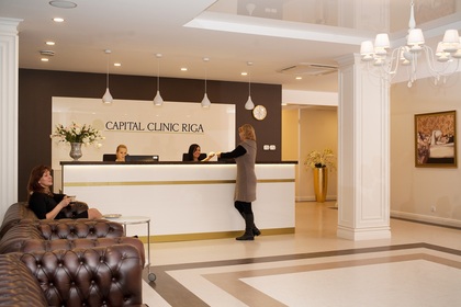 Capital Clinic Riga pacientu uzgaidāmā telpa