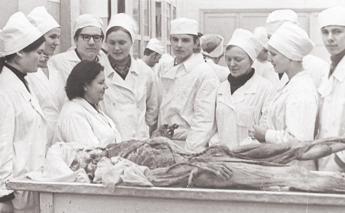 Anatomijas nodarbība 1971. gadā Rīgas Medicīnas institūtā