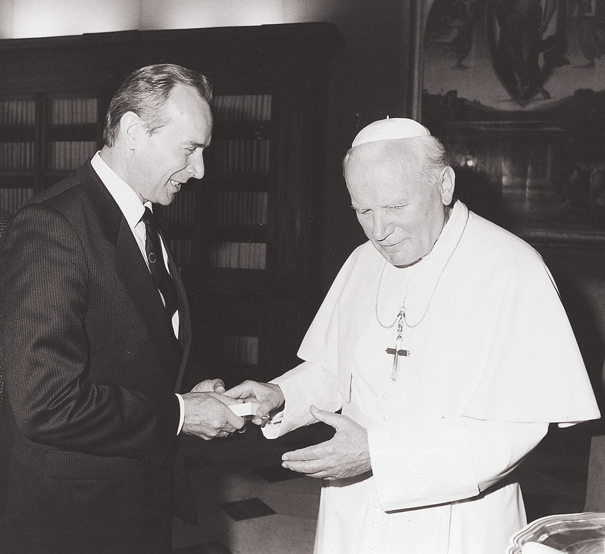 Ārlietu ministrs G. Andrejevs  pie pāvesta Vatikānā, 1993. gads