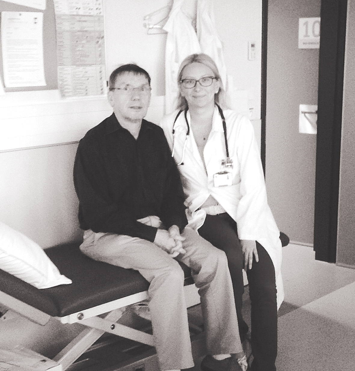 Ar prof. Jean–Claude Legrand,  savu padomdevēju  un atbalsta personu slimnīcā