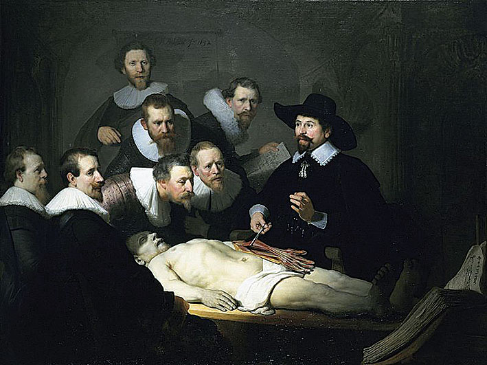 The Anatomy Lesson  of Dr. Nicolaes Tulp. 1632.
