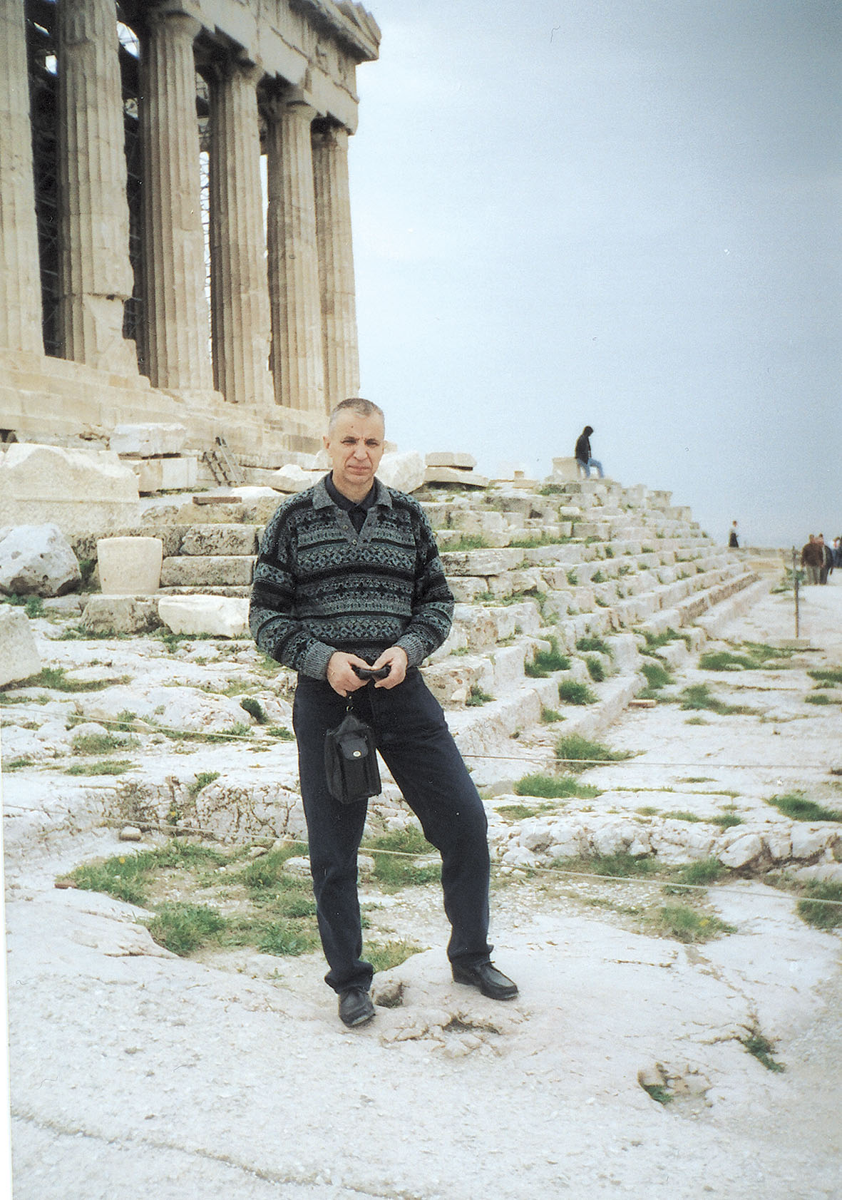 “Neesmu liels ceļotājs,  bet šeit viena no tādām reizēm — Akropolē.”