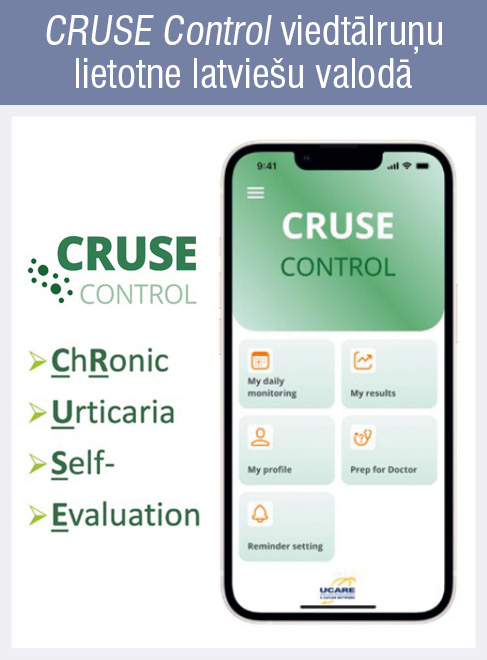 CRUSE Control viedtālruņu lietotne latviešu valodā