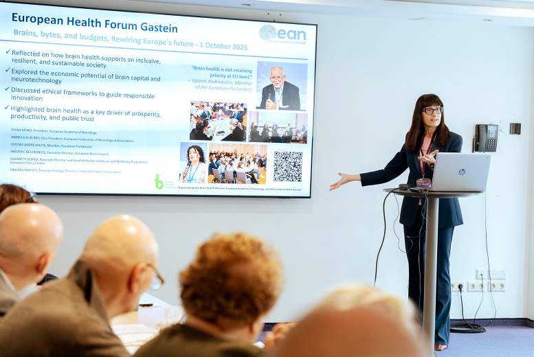 Eiropas Neirologu akadēmijas (EAN) prezidente prof. Elena Moro