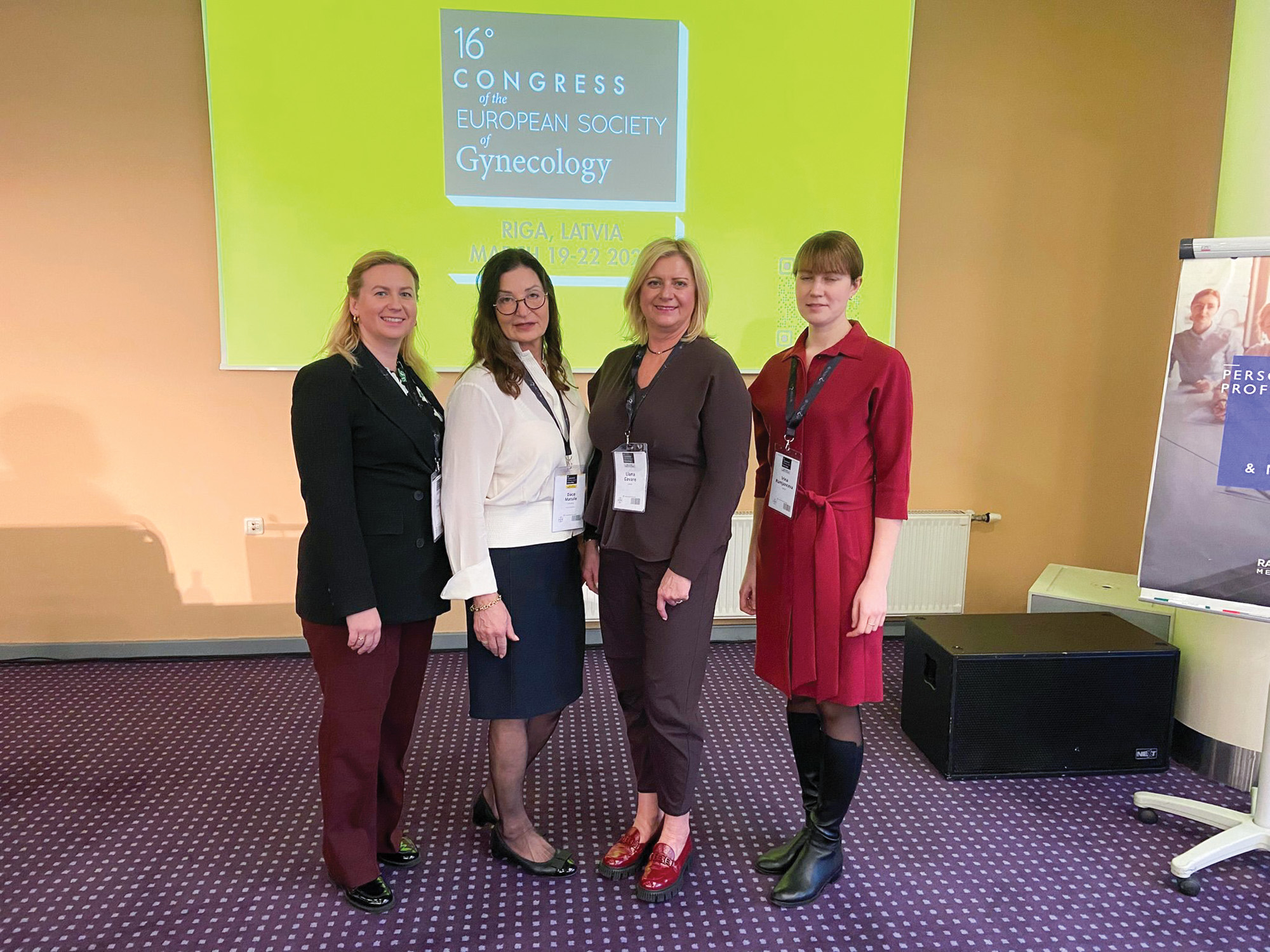 Ar kolēģēm: Olga Plisko, Liāna Gavare, Irina Rumjanceva