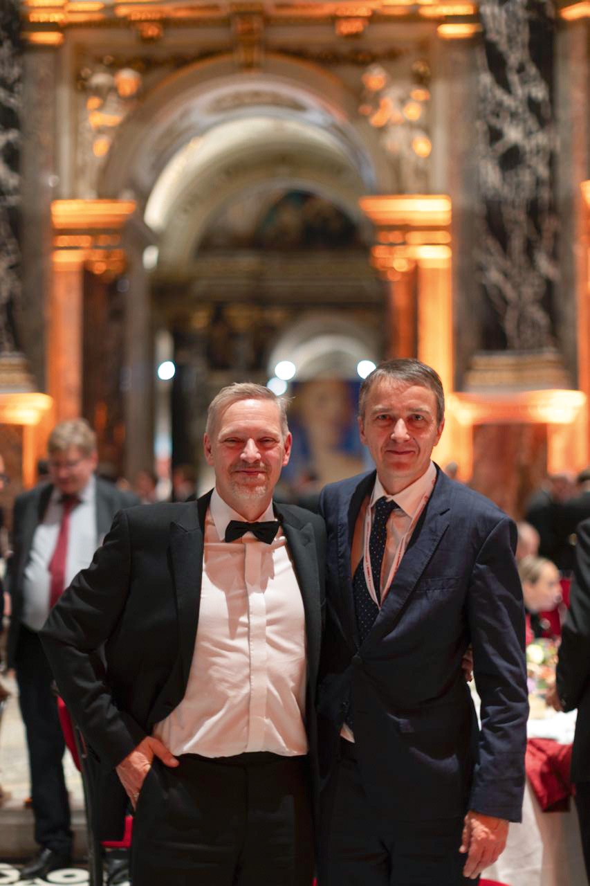 Kopā ar Eiropas Neiroķirurgu asociācijas vadītāju Claudius Thome Vīnē, Austrijā